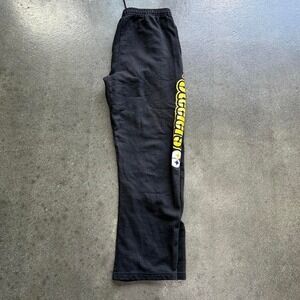 Pittsburgh steelers straight leg drawstring men's size large spellout sweatpants